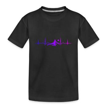 Volleyball Volley-ball masculin Volley-ball Volley-ballsp - T-shirt bio Premium Enfant - noir - Devant