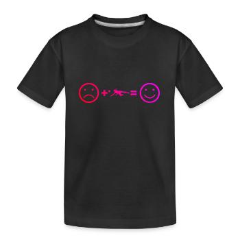 Volley Volley-ball masculin Volley-ball - T-shirt bio Premium Enfant - noir - Devant