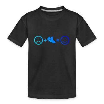Bobbahn Bob Herren Bob fahren Damen Bobsport - Kinder Premium Bio T-Shirt - Schwarz - Vorne