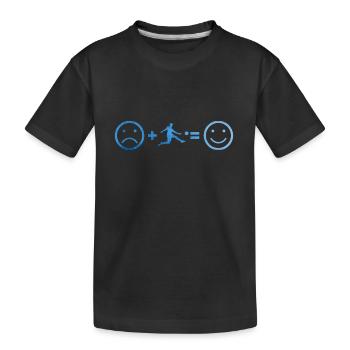 Football Football Football Jeu Football féminin - T-shirt bio Premium Enfant - noir - Devant