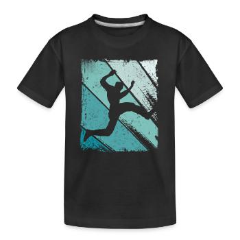 Parkour Runner Freerunner Parkour Freerunning - Kids' Premium Organic T-Shirt - black - Front