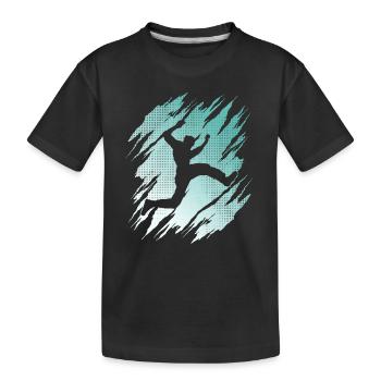 Freerunning Freerunner Parkour Runner Parkour - Kids' Premium Organic T-Shirt - black - Front