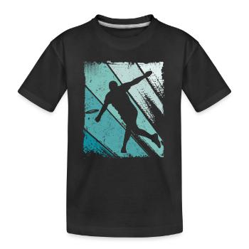 Disc Golf Disc Golfer Design Sport Disc Golf - Kids' Premium Organic T-Shirt - black - Front