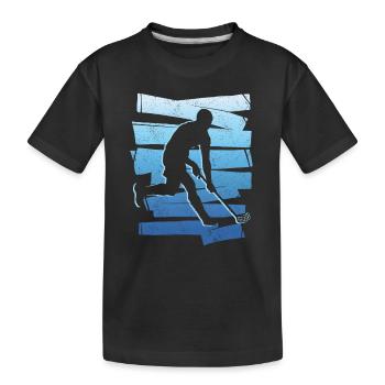 Floorball Game Floorballer Innebandy Floorball - Kids' Premium Organic T-Shirt - black - Front
