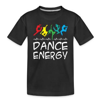 Dance Energy - Kids' Premium Organic T-Shirt - black - Front