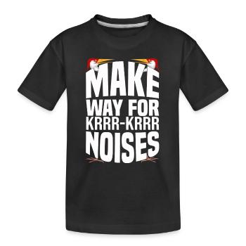 Kanadischer Kranich - Kinder Premium Bio T-Shirt - Schwarz - Vorne