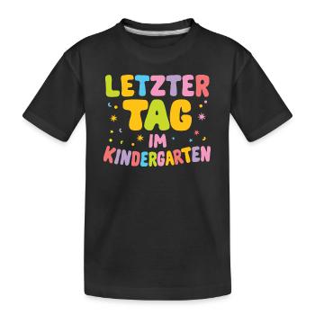 Kita Abgänger Abschluss Kindergartenkind Schulkind - Kinder Premium Bio T-Shirt - Schwarz - Vorne