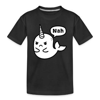 Interdiction de chasse à la baleine - T-shirt bio Premium Enfant - noir - Devant