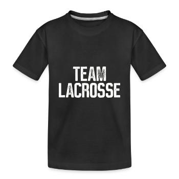 Lacrosse - Team Lacrosse - T-shirt bio Premium Enfant - noir - Devant