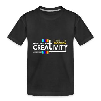 Créativité et innovation internationales 2 - T-shirt bio Premium Enfant - noir - Devant