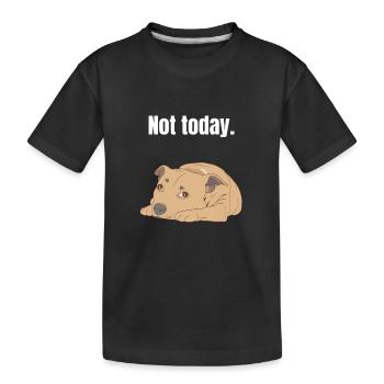 Staffordshire Bull Terrier paresseux chien fatigué cadeau - T-shirt bio Premium Enfant - noir - Devant