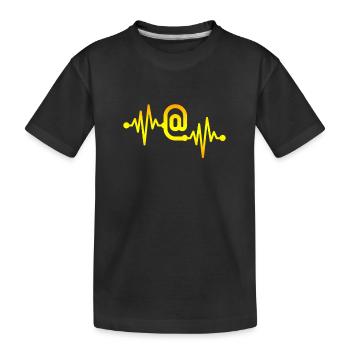 Médias sociaux - T-shirt bio Premium Enfant - noir - Devant