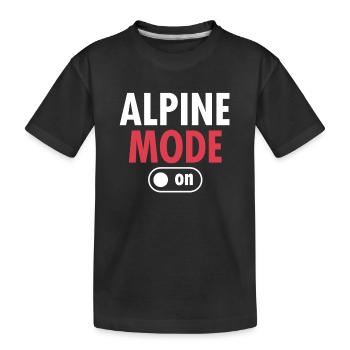 Ski Alpin - T-shirt bio Premium Enfant - noir - Devant