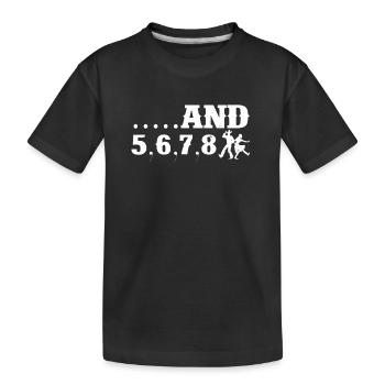 Linedance, Line dancing Western - Kinder Premium Bio T-Shirt - Schwarz - Vorne