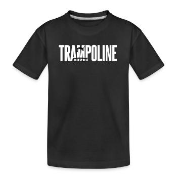 Cadeau de trampoline - T-shirt bio Premium Enfant - noir - Devant
