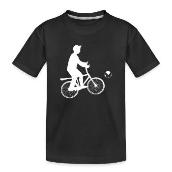 Boule de vélo - T-shirt bio Premium Enfant - noir - Devant