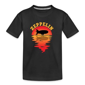 Zeppelin - Kinder Premium Bio T-Shirt - Schwarz - Vorne