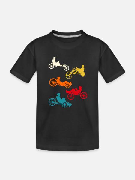 Liegerad Fahrrad - Kinder Premium Bio T-Shirt - Schwarz