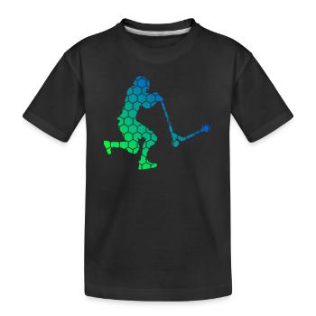 Trottinette De Cascade Scooter Scooter Cascade Scooter Pour Femmes - T-shirt bio Premium Enfant - noir - Devant