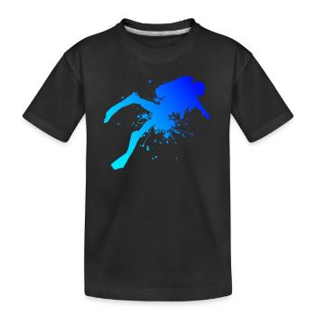 Diver Women Divers Scuba Divers Diving - Kids' Premium Organic T-Shirt - black - Front