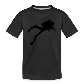 Diver Scuba Divers Divers Scuba Diving - Kids' Premium Organic T-Shirt - black - Front