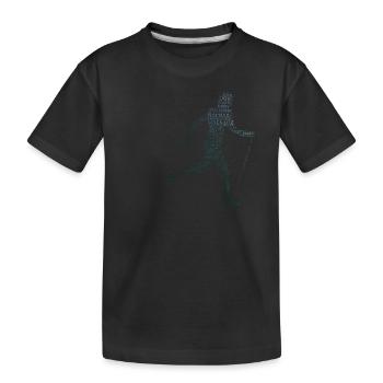 Herren Walker Nordic Walking Walken Damen - Kinder Premium Bio T-Shirt - Schwarz - Vorne