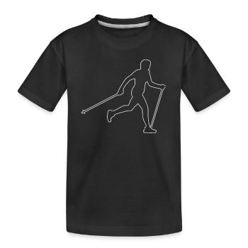 Nordic Walking Women Men Walker - T-shirt bio Premium Enfant - noir - Devant
