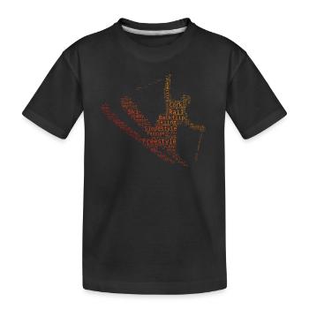 Freestyle Ski Ski Freestyle Slopestyle Women - Kids' Premium Organic T-Shirt - black - Front