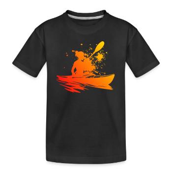 Kayak Femme Kayak Kayak Homme Canoë Kayak - T-shirt bio Premium Enfant - noir - Devant