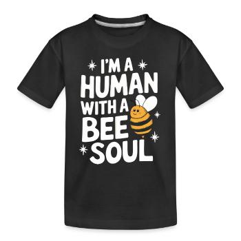 abeille abeille apicultrice abeille abeille - T-shirt bio Premium Enfant - noir - Devant