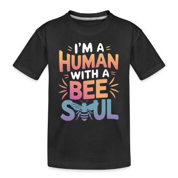 abeille abeille apicultrice abeille abeille - T-shirt bio Premium Enfant - noir - Devant
