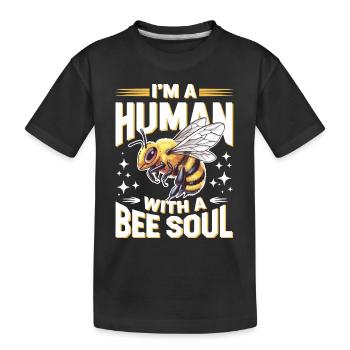 abeille abeille apicultrice abeille abeille - T-shirt bio Premium Enfant - noir - Devant