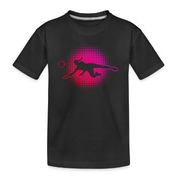 Men's Volleyball Volleyball Volleyball Players - Kids' Premium Organic T-Shirt - black - Front
