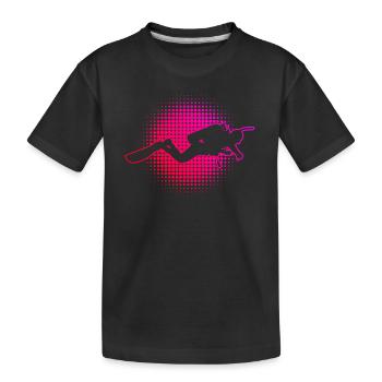 Plongée sous-marine Plongée libre Plongée sous-marine - T-shirt bio Premium Enfant - noir - Devant
