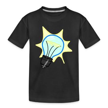 ampoule ampoule Ampoules lamp13 - T-shirt bio Premium Enfant - noir - Devant
