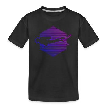 Diver Scuba Diver Scuba Divers Diving - Kids' Premium Organic T-Shirt - black - Front