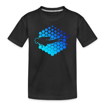 Diving Diver Diving Ladies Scuba Diver - T-shirt bio Premium Enfant - noir - Devant