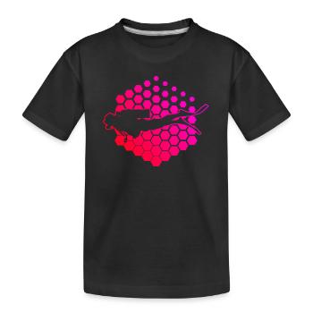 Ladies Scuba Diver Scuba Diving - Kids' Premium Organic T-Shirt - black - Front