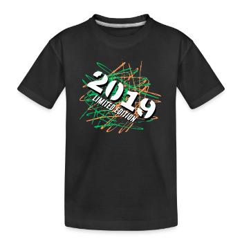 Édition limitée 2019 - T-shirt bio Premium Enfant - noir - Devant