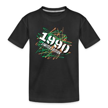 Limited Edition 1990 - Kids' Premium Organic T-Shirt - black - Front