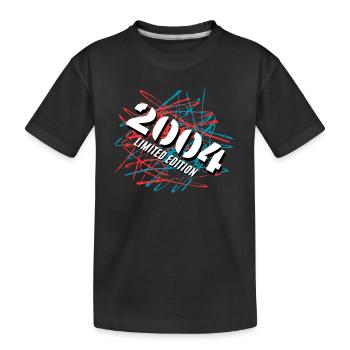 2004 Limited Edition - Kinder Premium Bio T-Shirt - Schwarz - Vorne