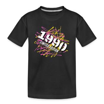 1990 Limited Edition - Kids' Premium Organic T-Shirt - black - Front
