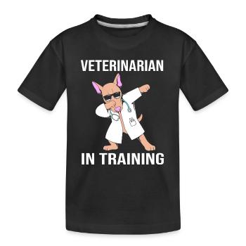 Veterinarian Veterinary Medicine Veterinary Veterinarian - Kids' Premium Organic T-Shirt - black - Front