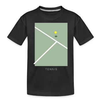 Tennis Art - T-shirt bio Premium Enfant - noir - Devant