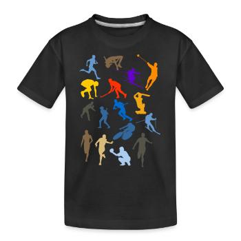 sportif - T-shirt bio Premium Enfant - noir - Devant