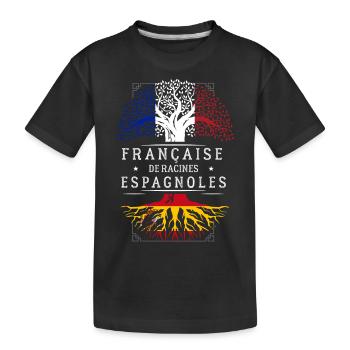 Racines Espagnoles - T-shirt bio Premium Enfant - noir - Devant