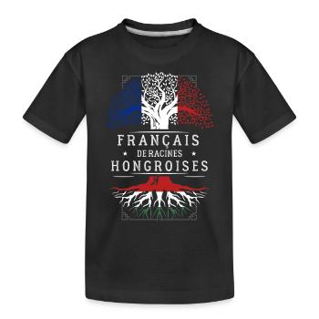 Racines Hongroises - T-shirt bio Premium Enfant - noir - Devant
