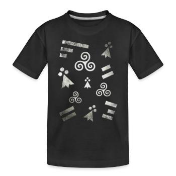 Breizh Bretagne Blanc 2 - T-shirt bio Premium Enfant - noir - Devant
