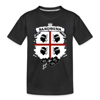 Sardinia - Kids' Premium Organic T-Shirt - black - Front