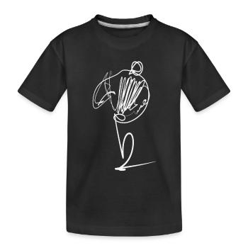 Accordéon - T-shirt bio Premium Enfant - noir - Devant